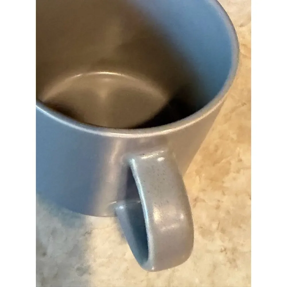 Pottery Barn Mason mug gray